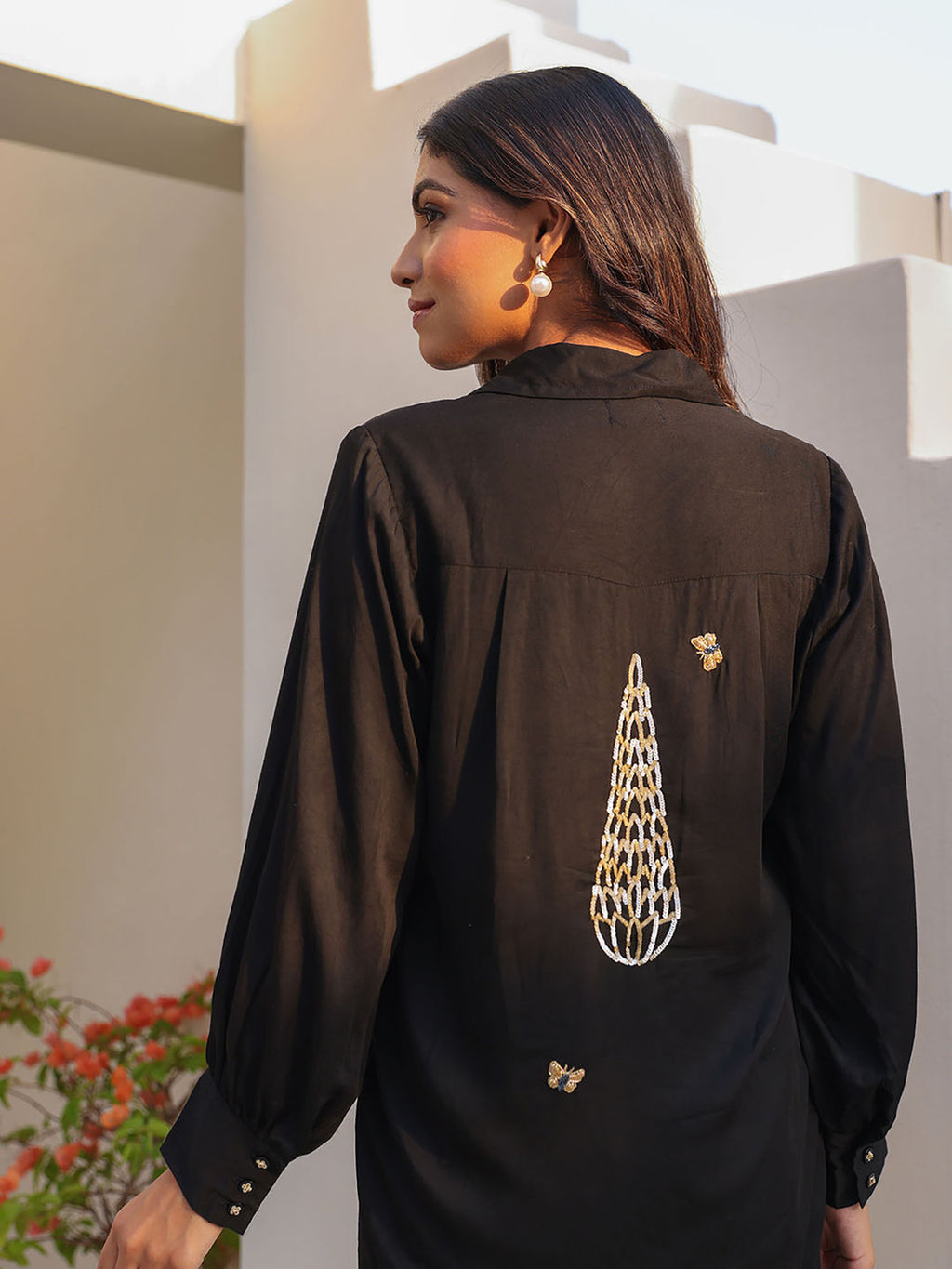 Black Tiny Butterfly Co-Ord (Set of 2)