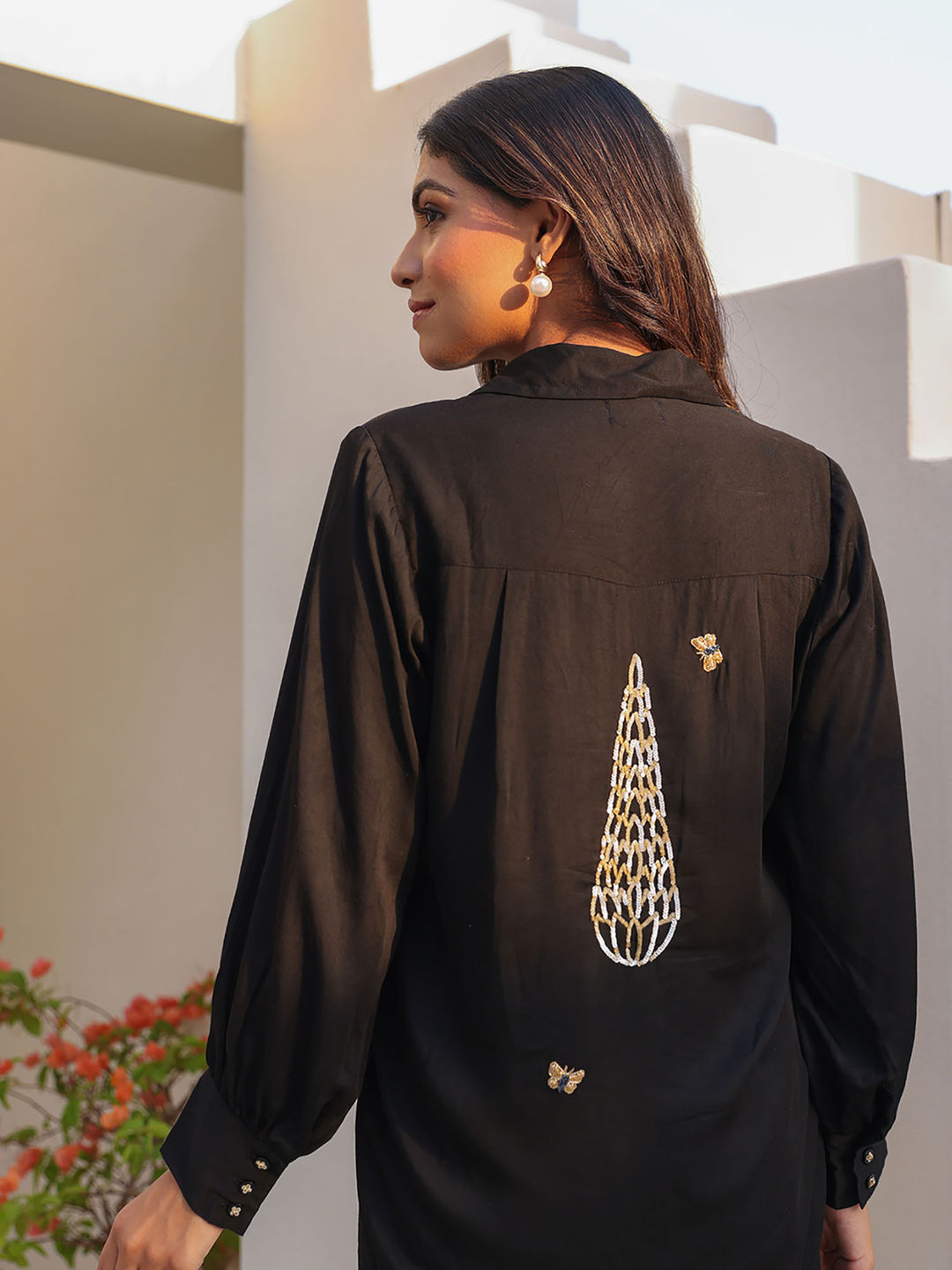 Black Tiny Butterfly Co-Ord (Set of 2)